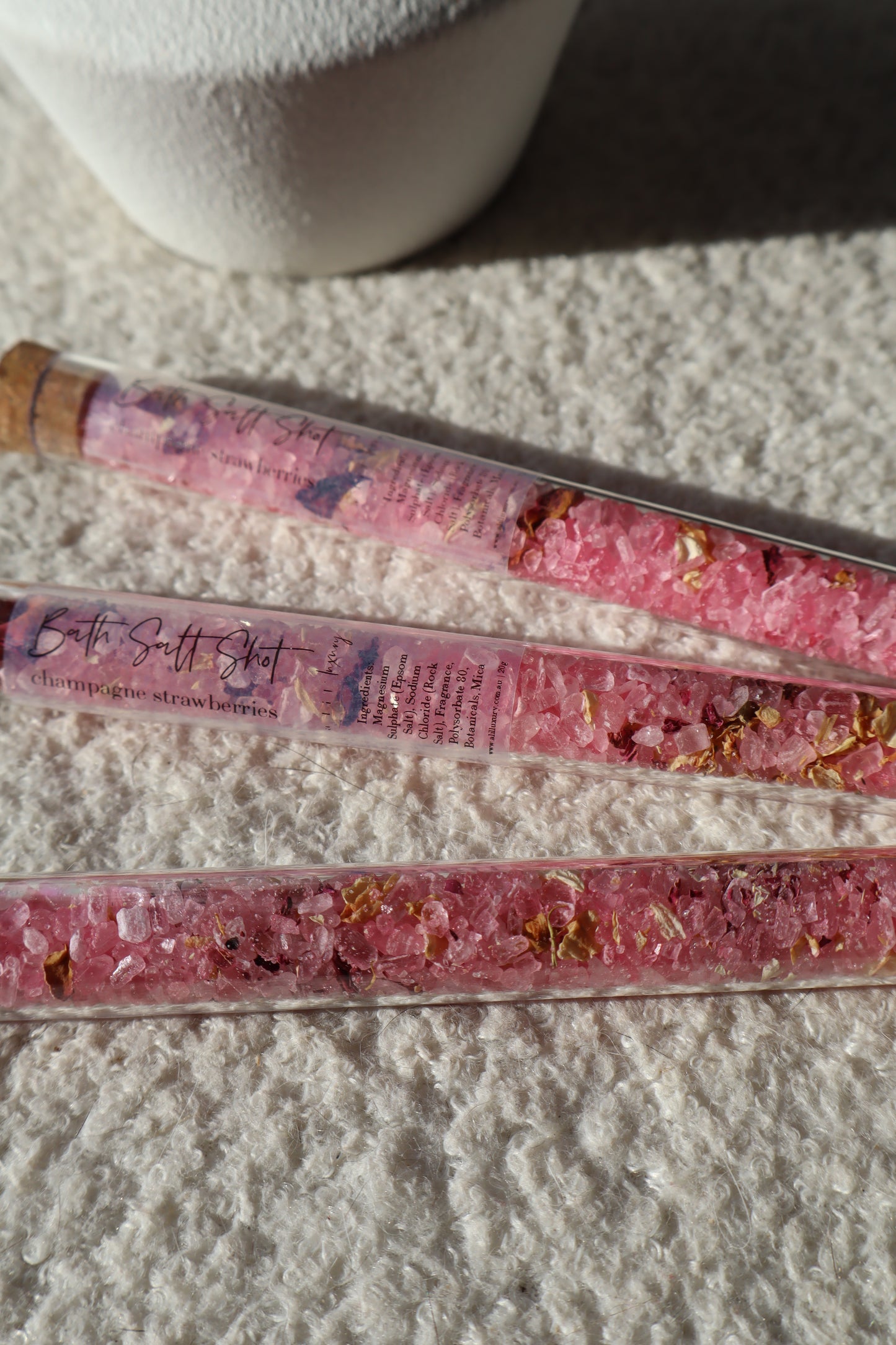 Test Tube Bath Salts | Champagne Strawberries