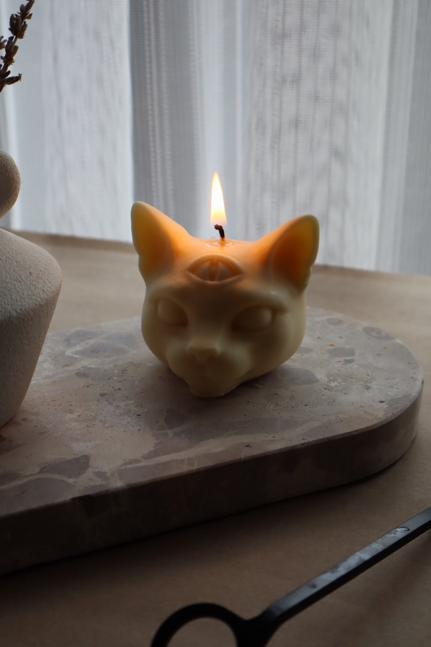 Third Eye Cat Candle