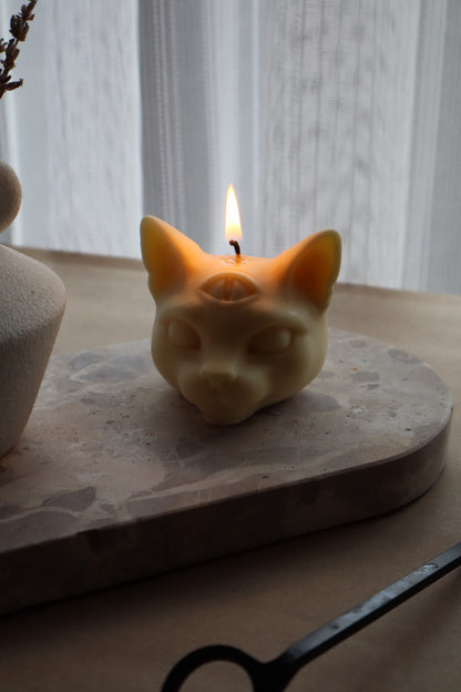 Third Eye Cat Candle