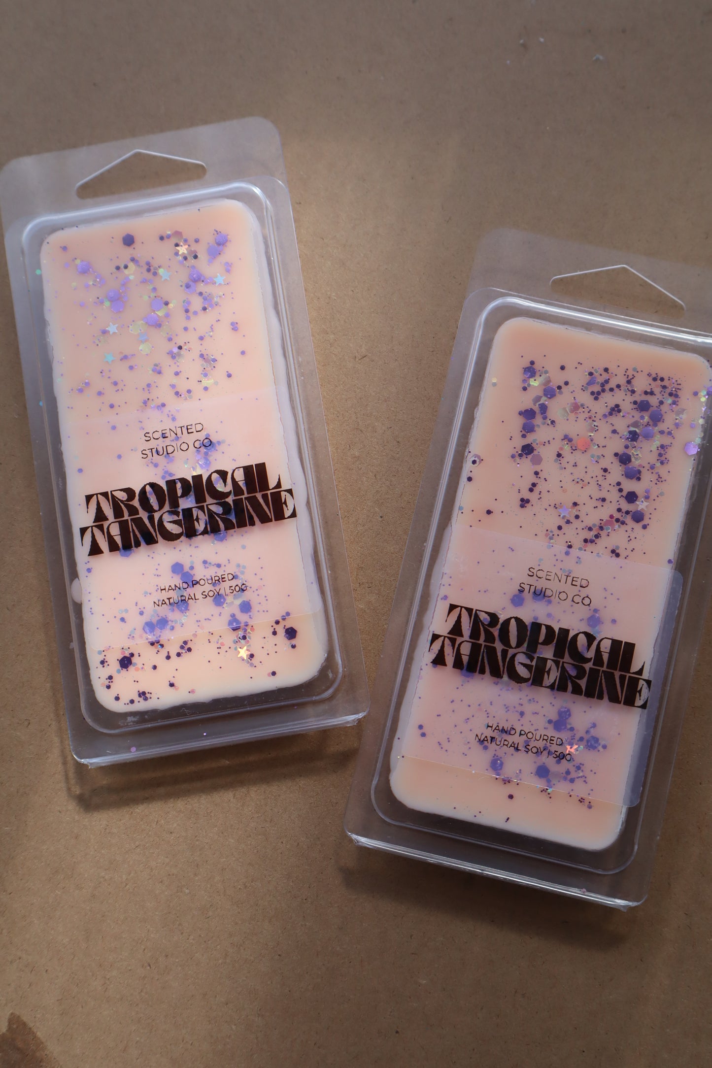 Two Tropical Tangerine soy wax melts